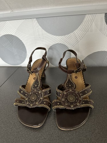 Sandalen braun gold von - sandalen, gr.39